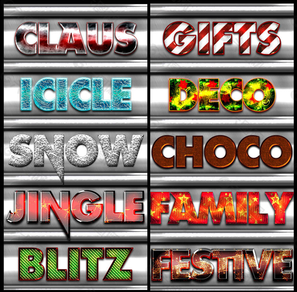 各种另类图案艺术字字体样式