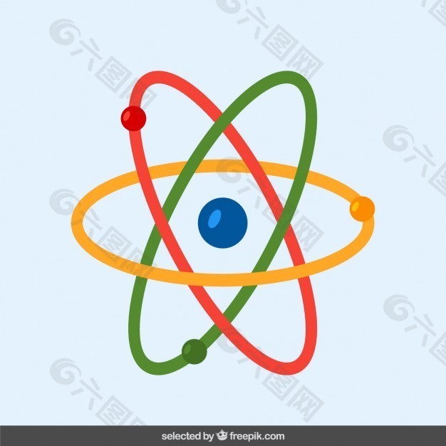 平面设计中的彩色原子