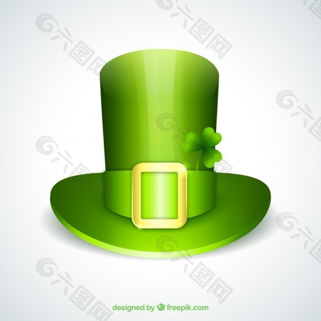 圣帕特里克的绿色帽子