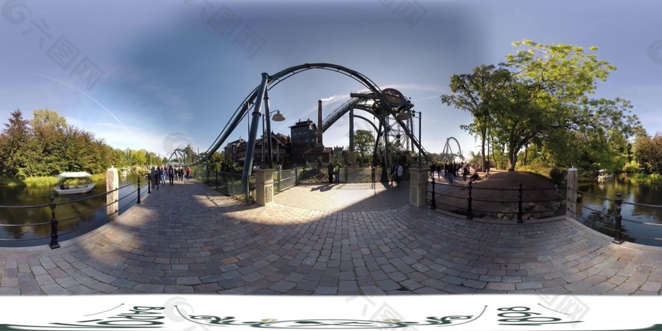 垂直下落过山车VR视频