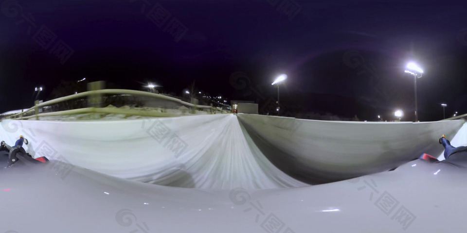 急速冲刺冰道滑行VR视频