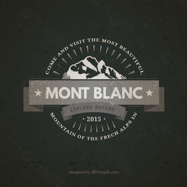 Mont Blanc古董徽章