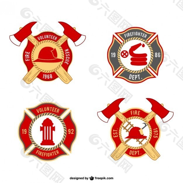 消防队员徽章包