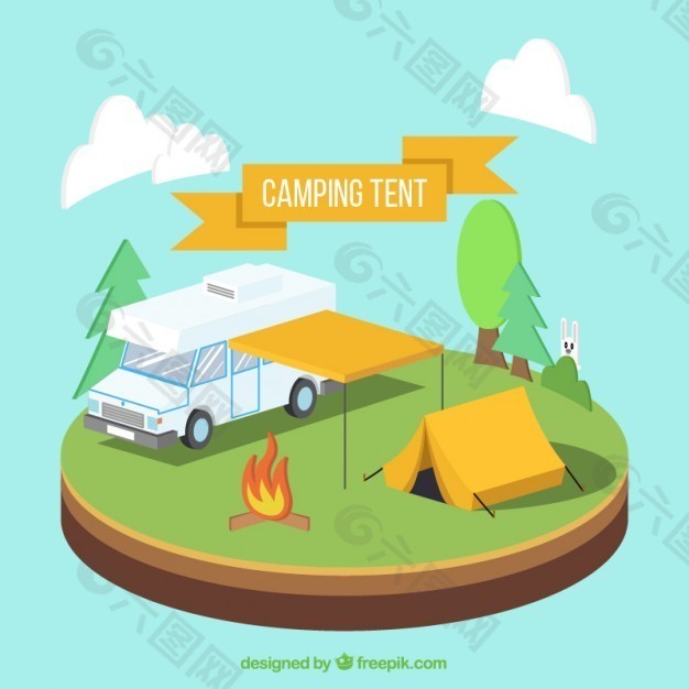 野营帐篷和野营帐篷