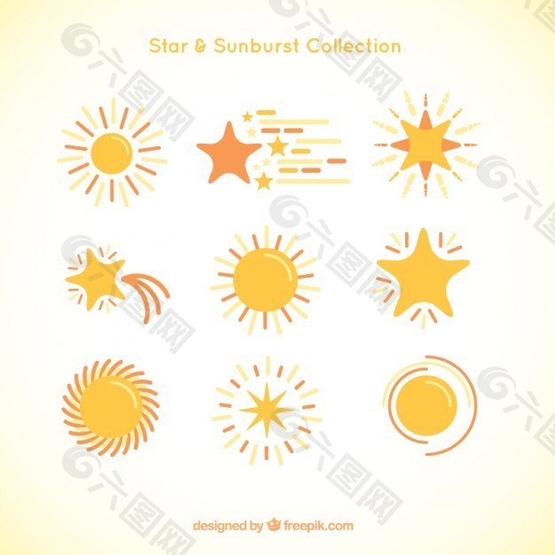 黄色的阳光和明星品种