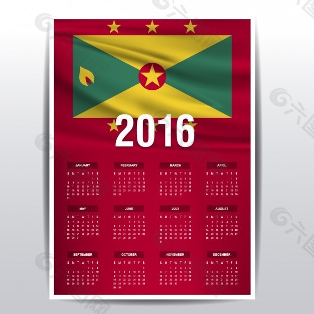 格林纳达日历2016