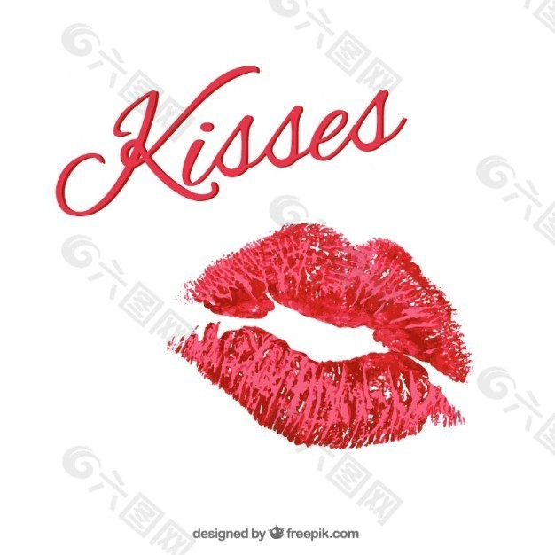 口红吻