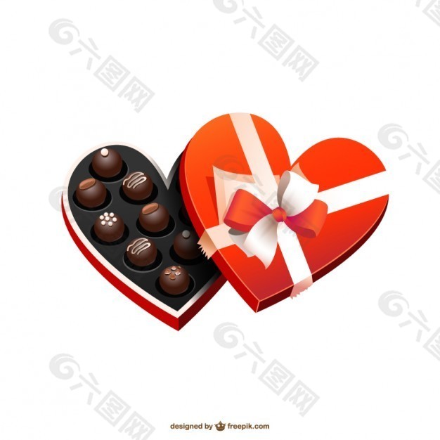 心形巧克力盒