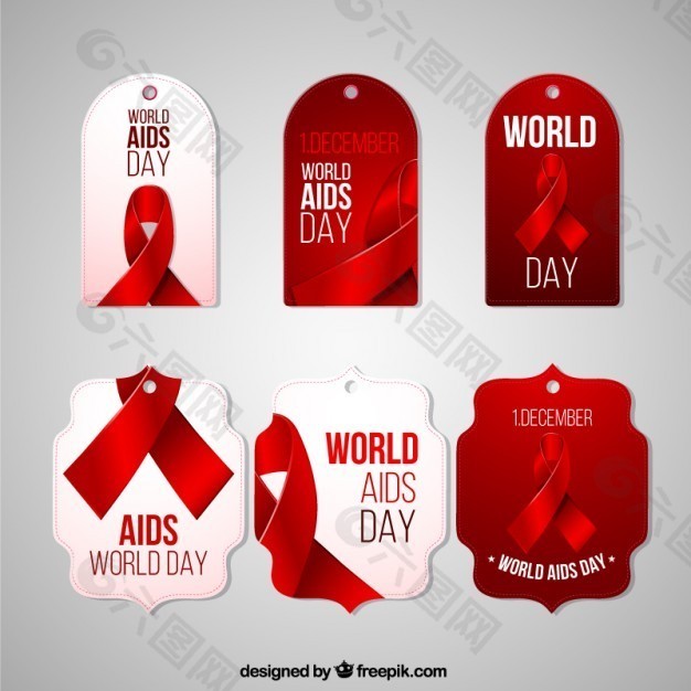 世界艾滋病日标签收藏