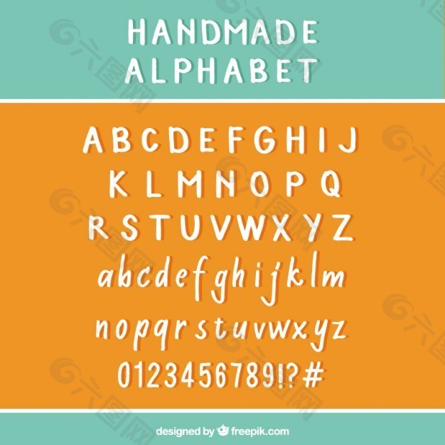 手工制作的字母