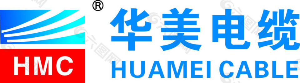 华美电缆logo