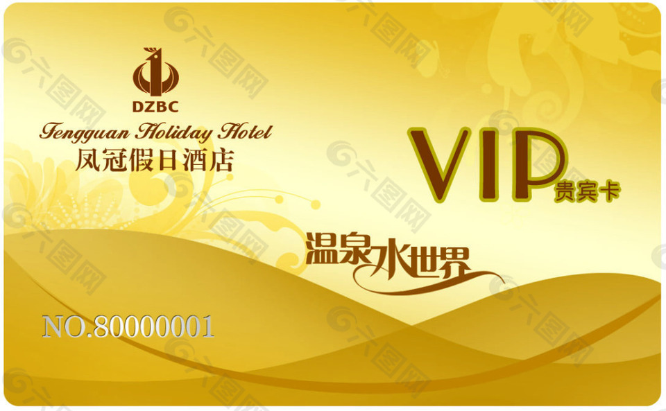 金色 质感VIP会员卡模板PSD素材