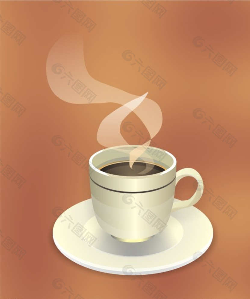 咖啡热饮矢量图片