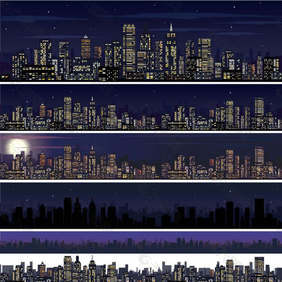 夜晚城市效果图片