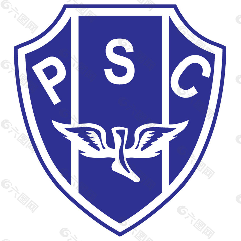 蓝色PSC创意logo设计