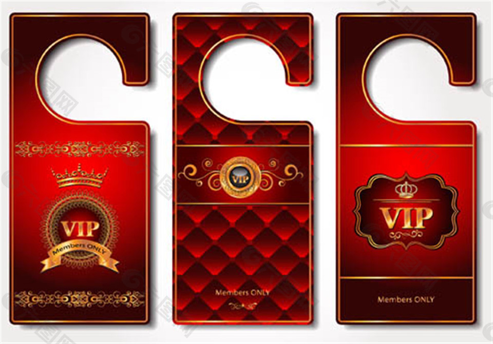 红色创意VIP会员卡