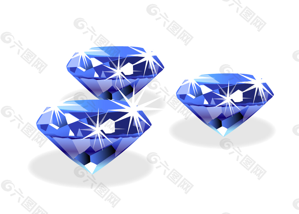 发光蓝色钻石