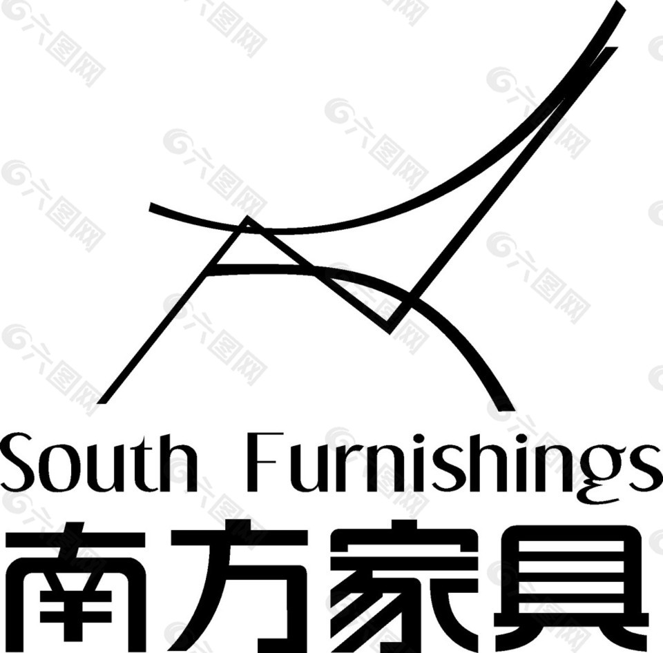 南方家具logo设计矢量素材