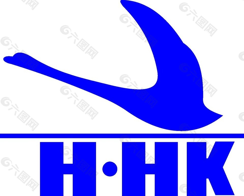 蓝色英文标志图形logo