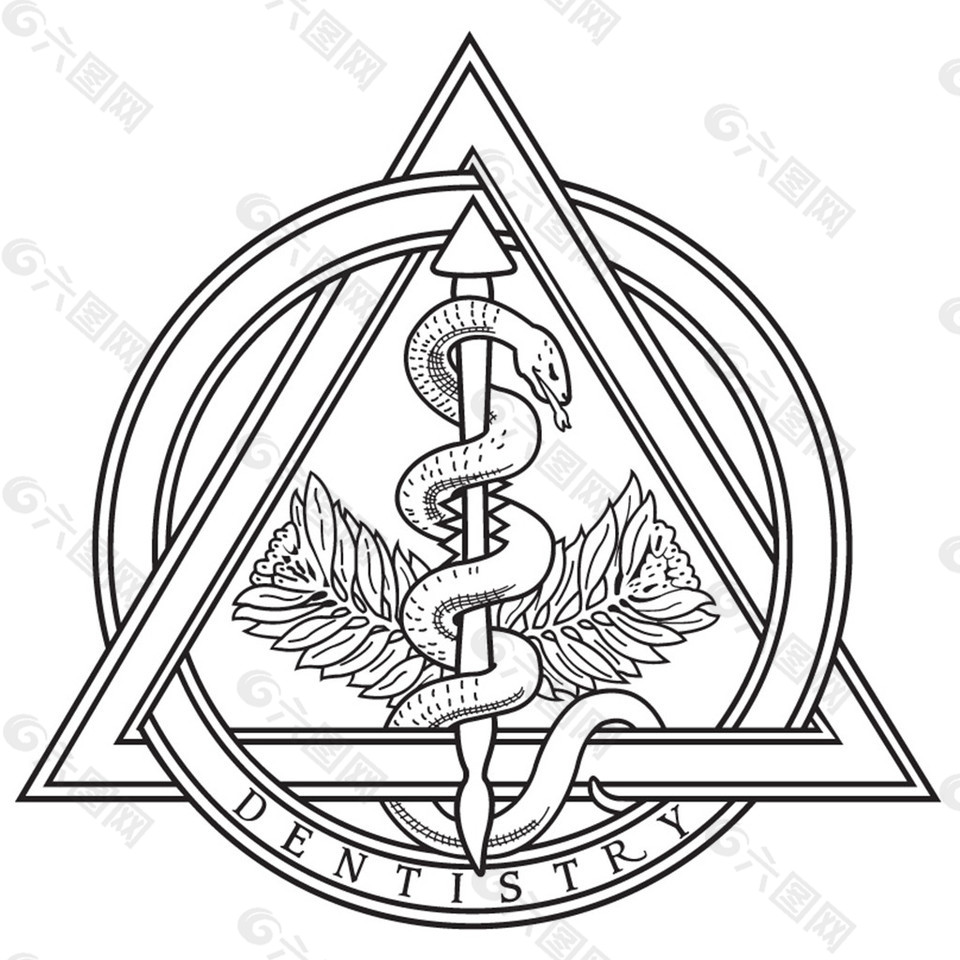 宗教三角框架标志logo设计