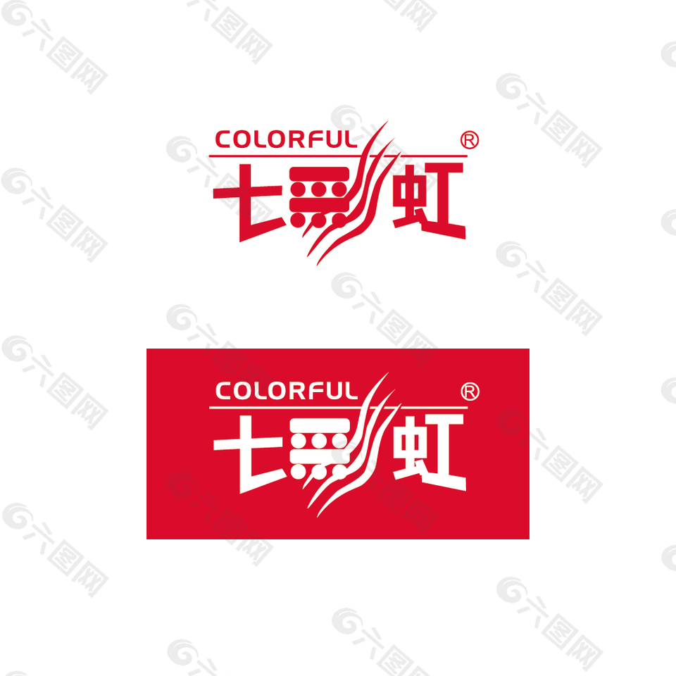 新 七彩虹 中文logo