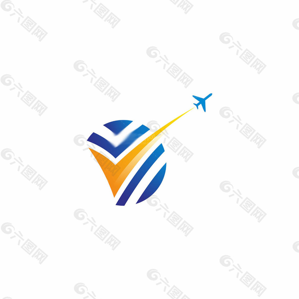 飞机logo矢量图图片