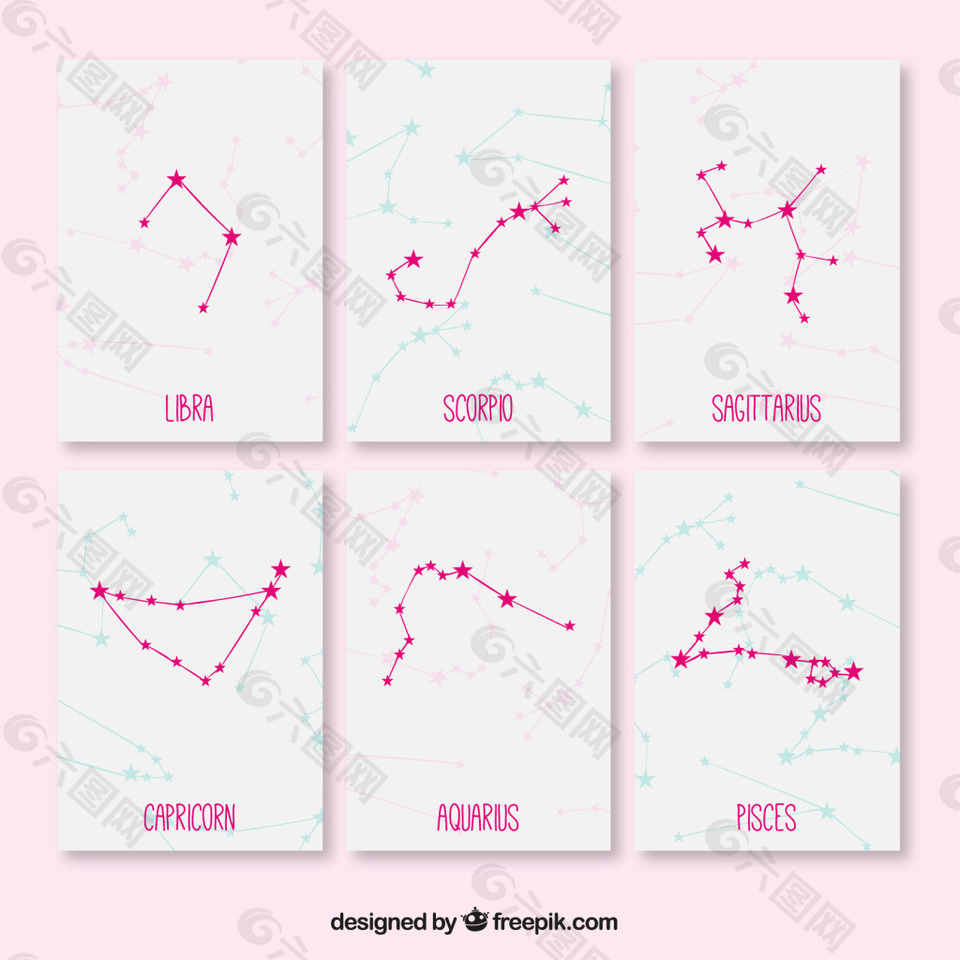 简单星座图设计元素素材免费下载 图片编号 六图网