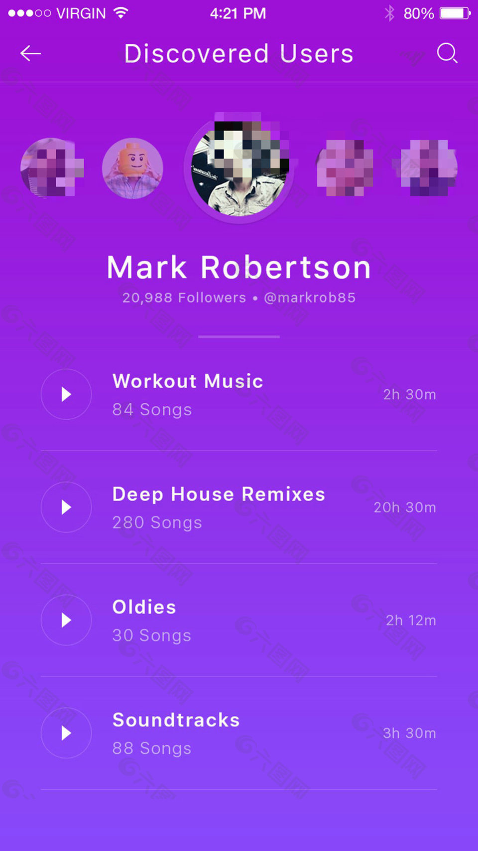 音乐app界面