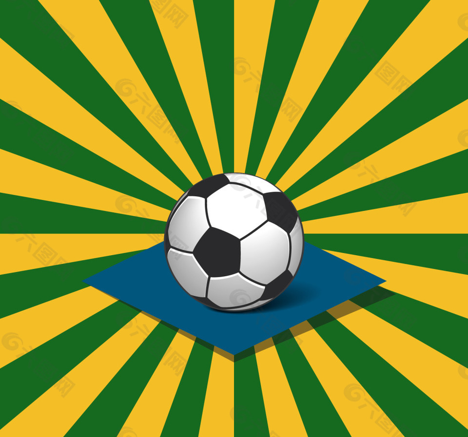 足球和巴西的放射背景