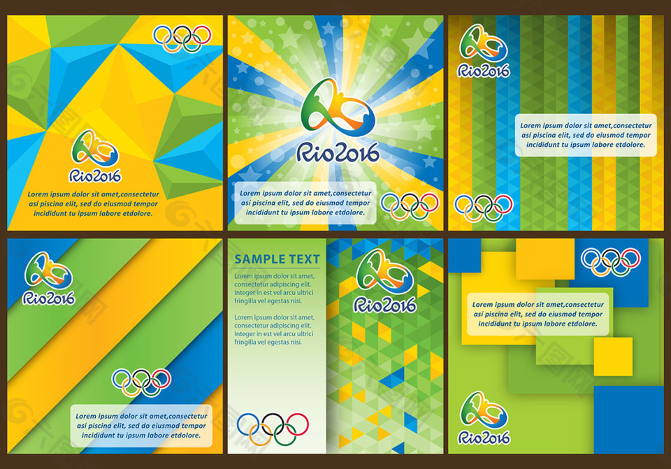 Rio2016巴西元素背景海报设计