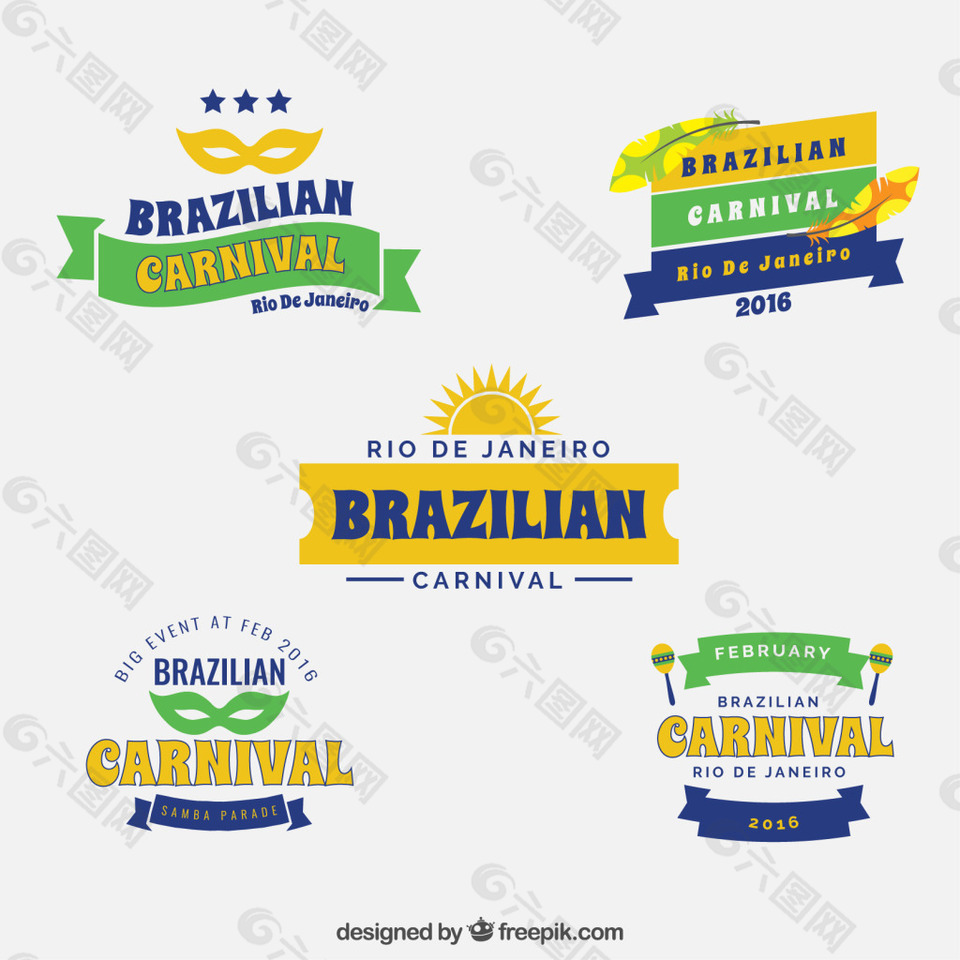里约热内卢巴西2016奥运会嘉年华徽章