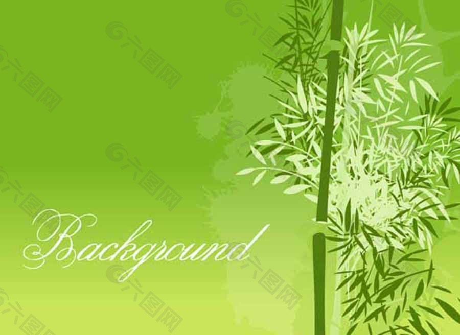 老式竹子装饰元素