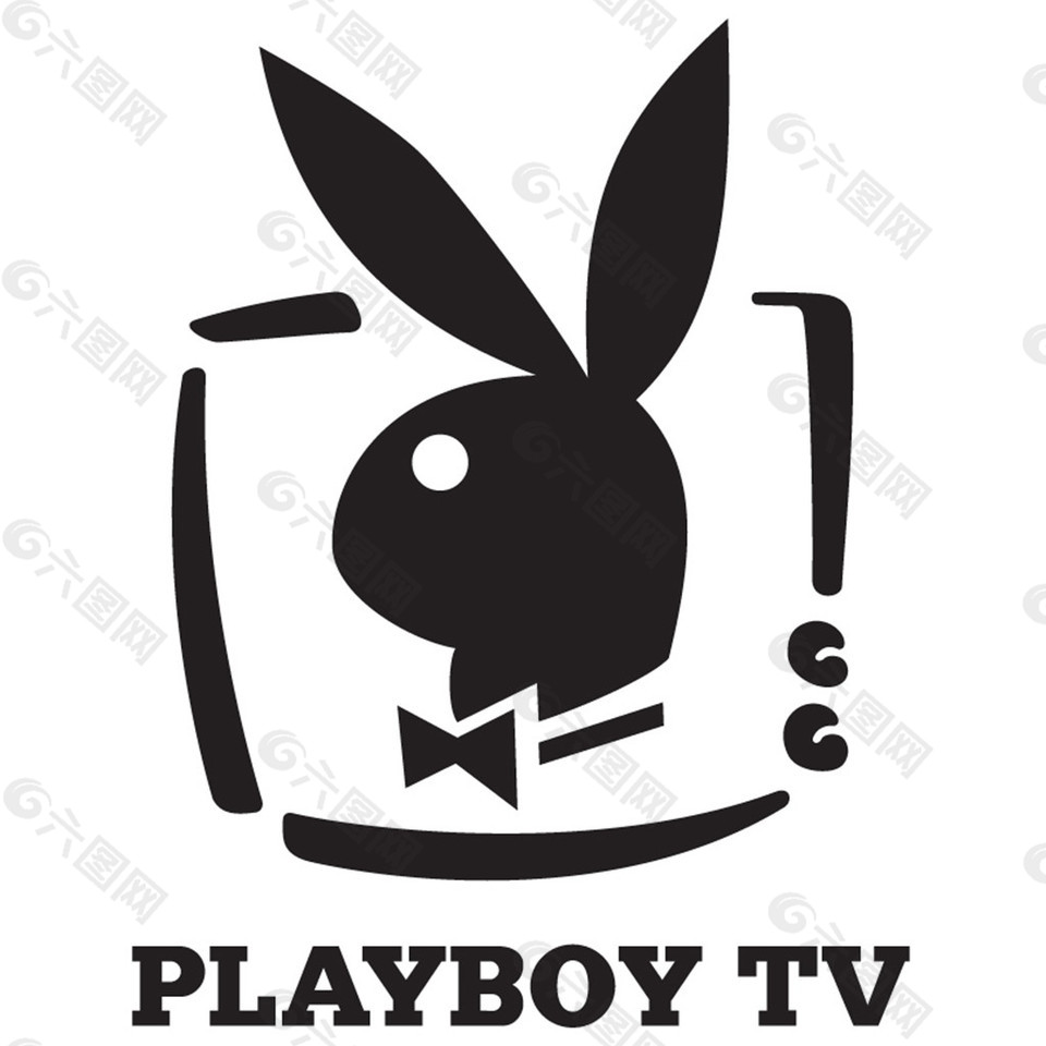 黑色兔首logo设计