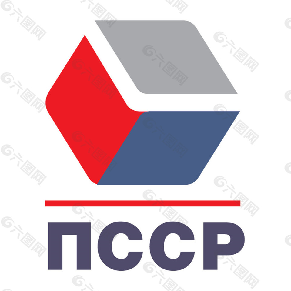 NCCP彩色立体方块logo设计
