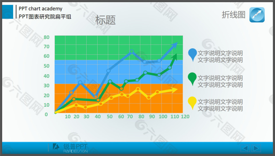 扁平化精美折線圖 (1)ppt模板素材免費下載(圖片編號:7911182)-六圖網