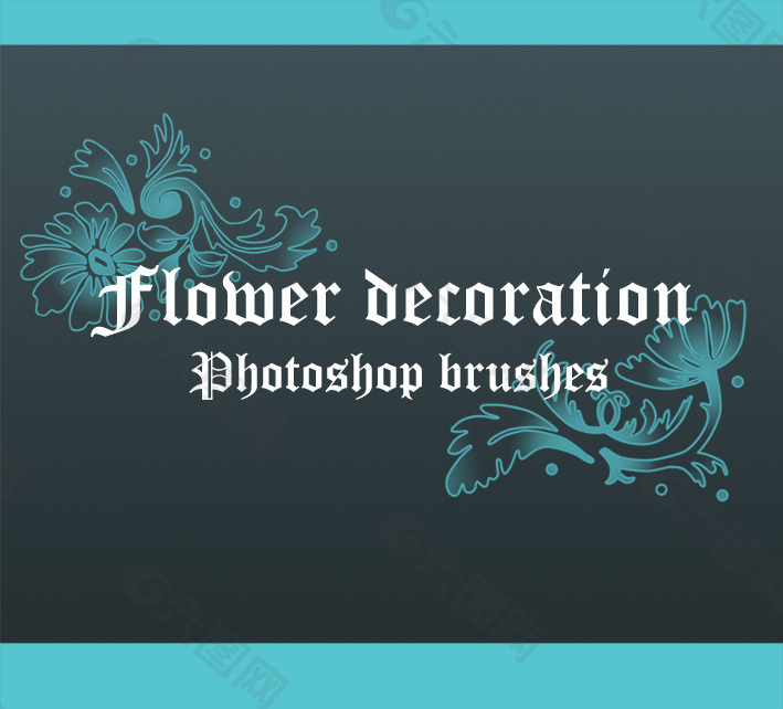 漂亮的古典贵族植物印花图案Photoshop笔刷