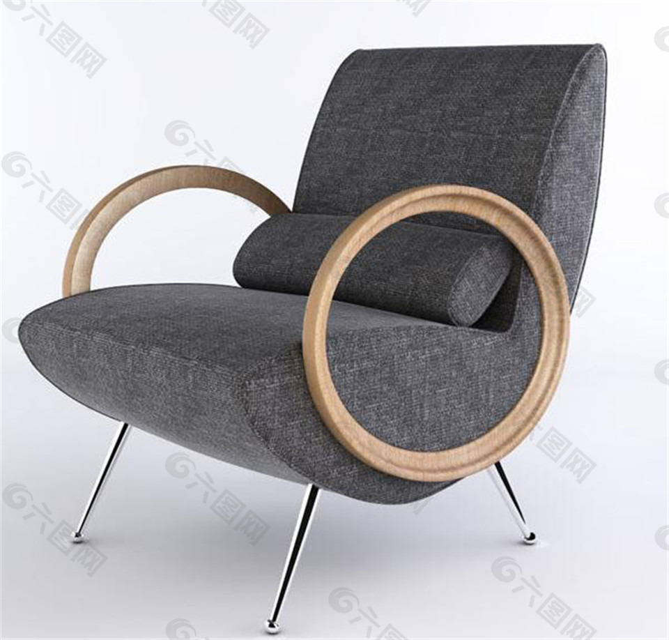 单人沙发座椅模型2