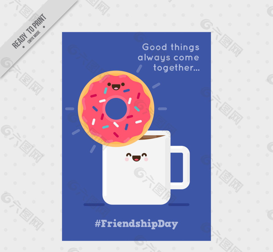 一个很好的咖啡和甜甜圈