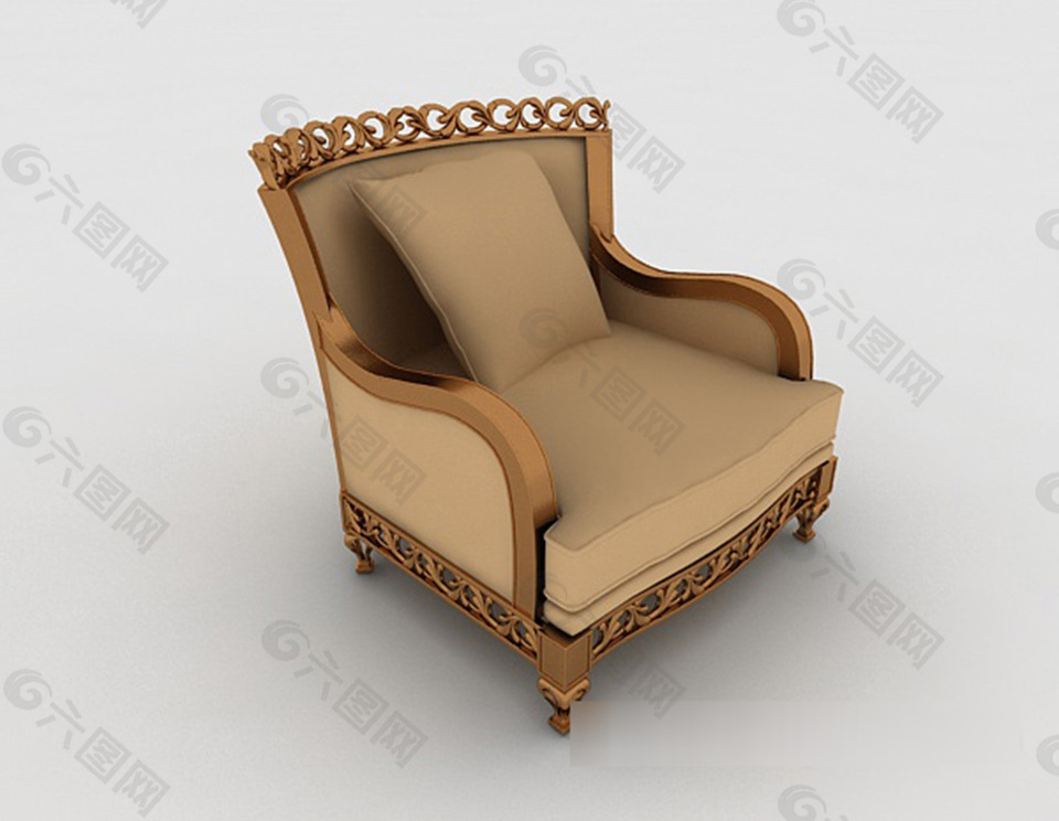 欧式复古沙发3d模型下载产品工业素材免费下载(图片编号:7929246)