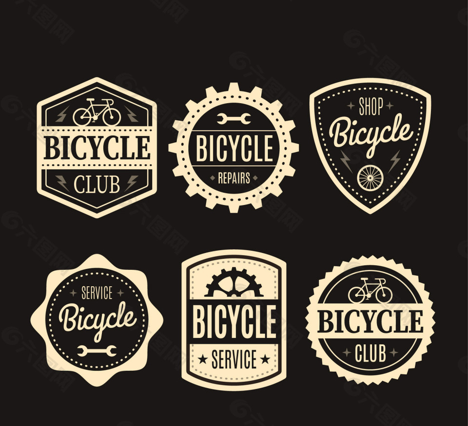 包装自行车老式标签