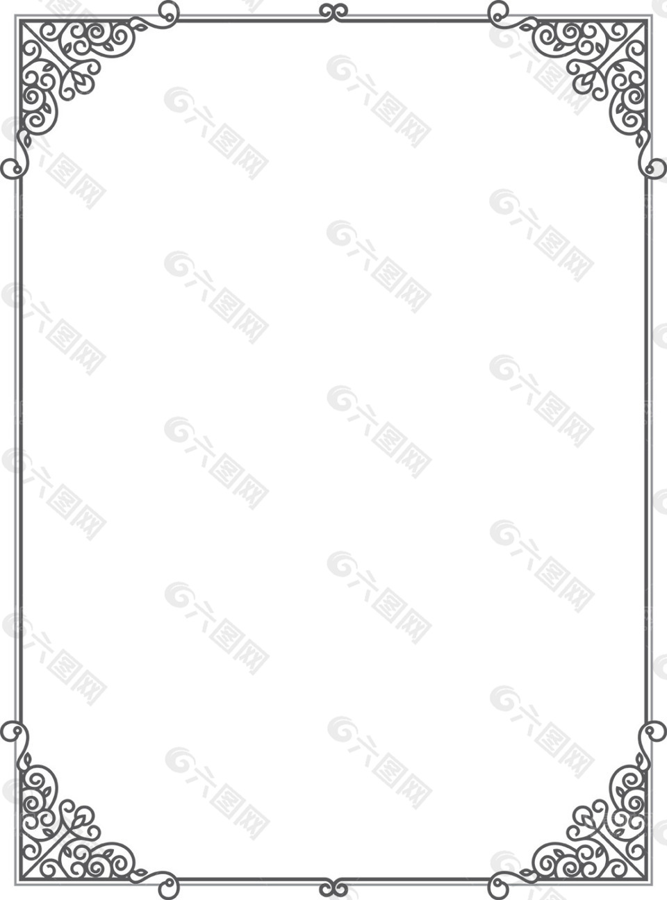 精美古典花边边框设计矢量素材