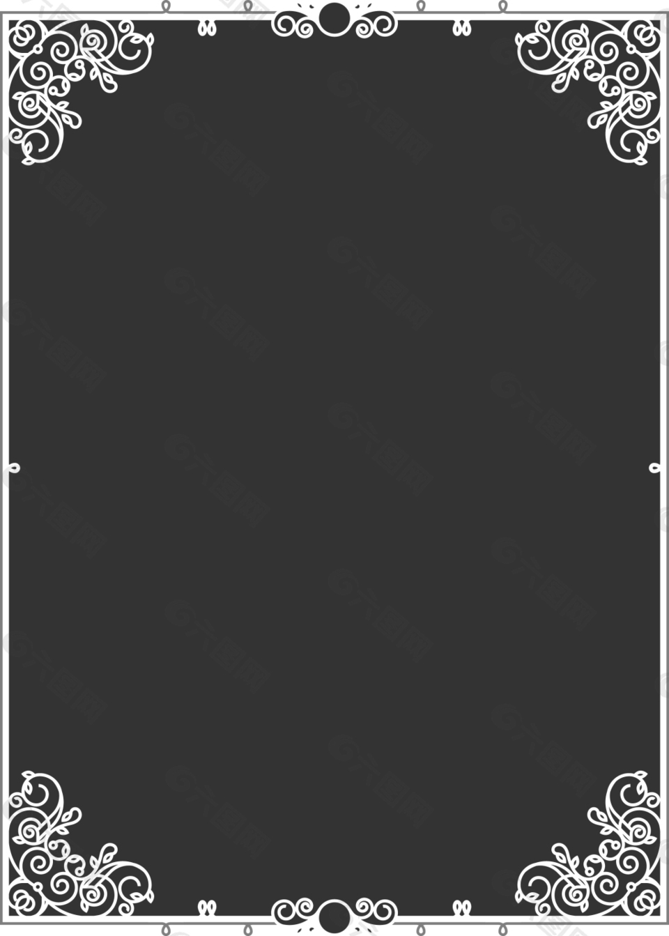 精美古典花边边框设计矢量素材