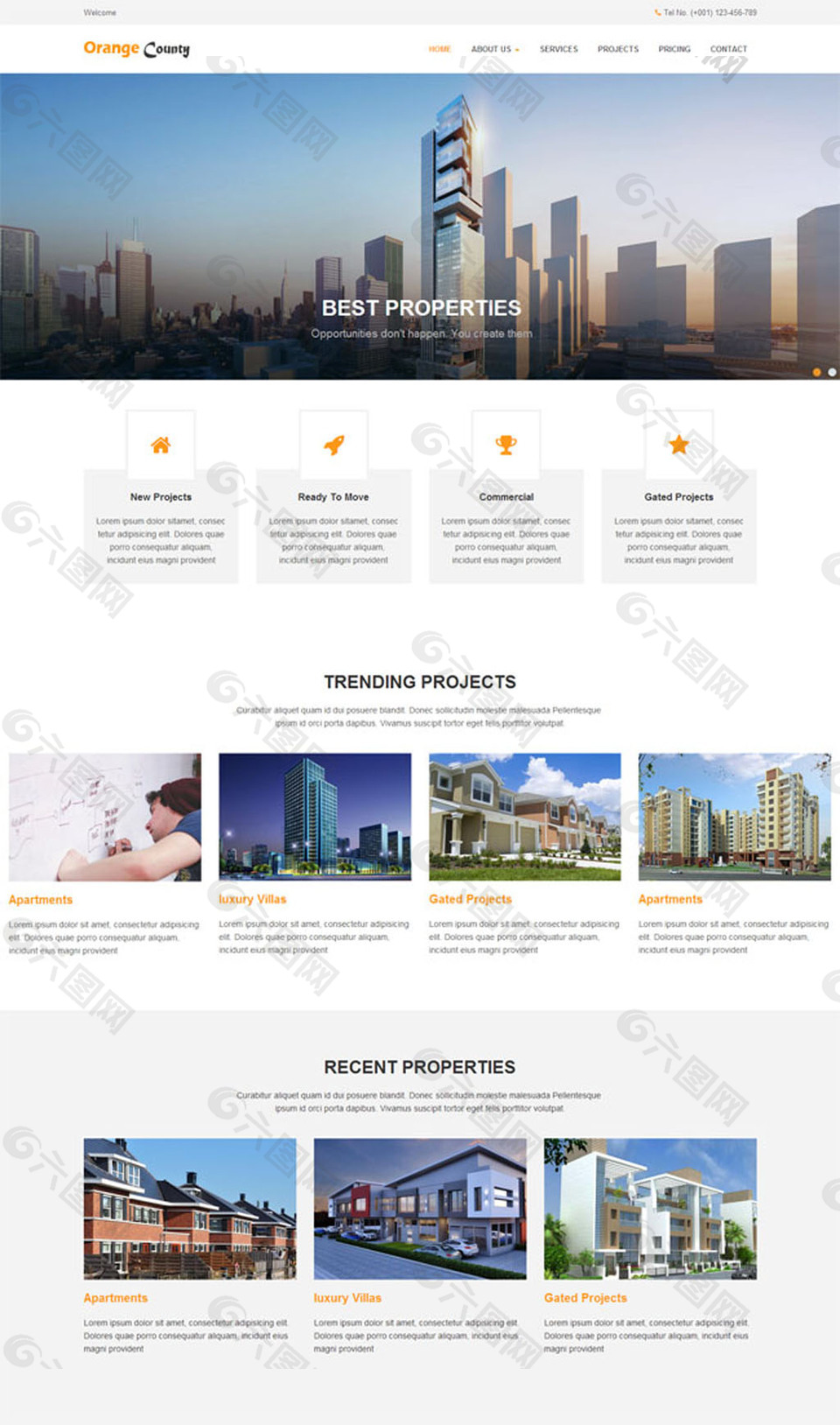 房地产网站模板
