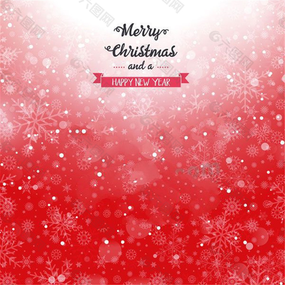 圣诞节雪花背景图