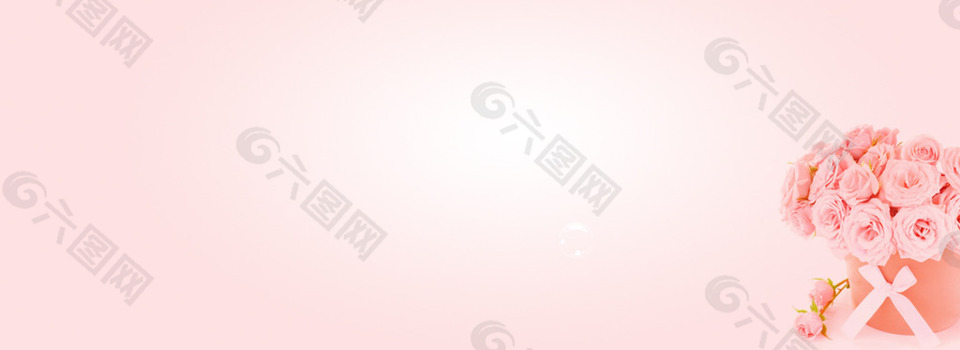 粉色玫瑰背景图