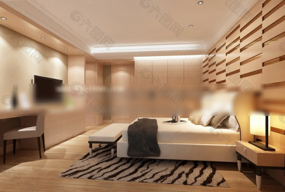 卧室3d模型下载