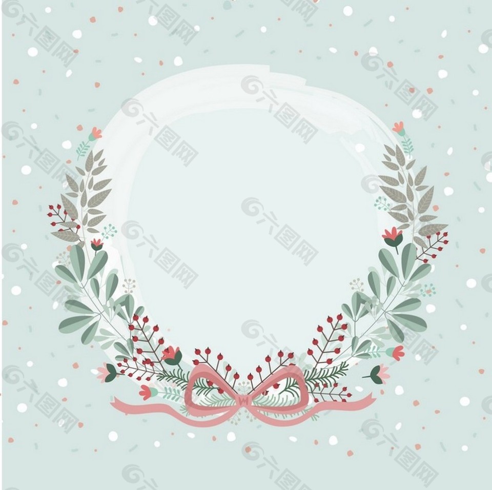 冬季下雪造型边框设计元素素材免费下载(图片编号:7947362)-六图网