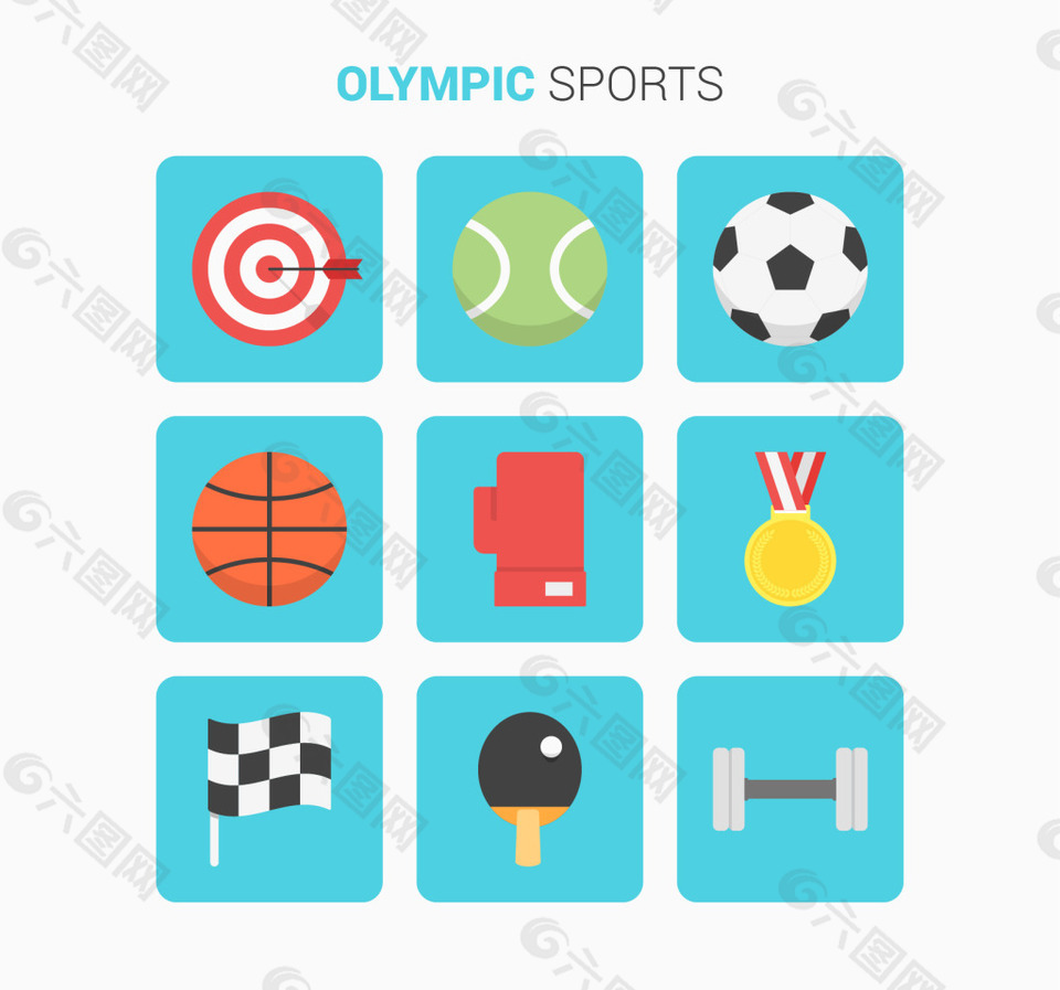 奥运体育平面元素