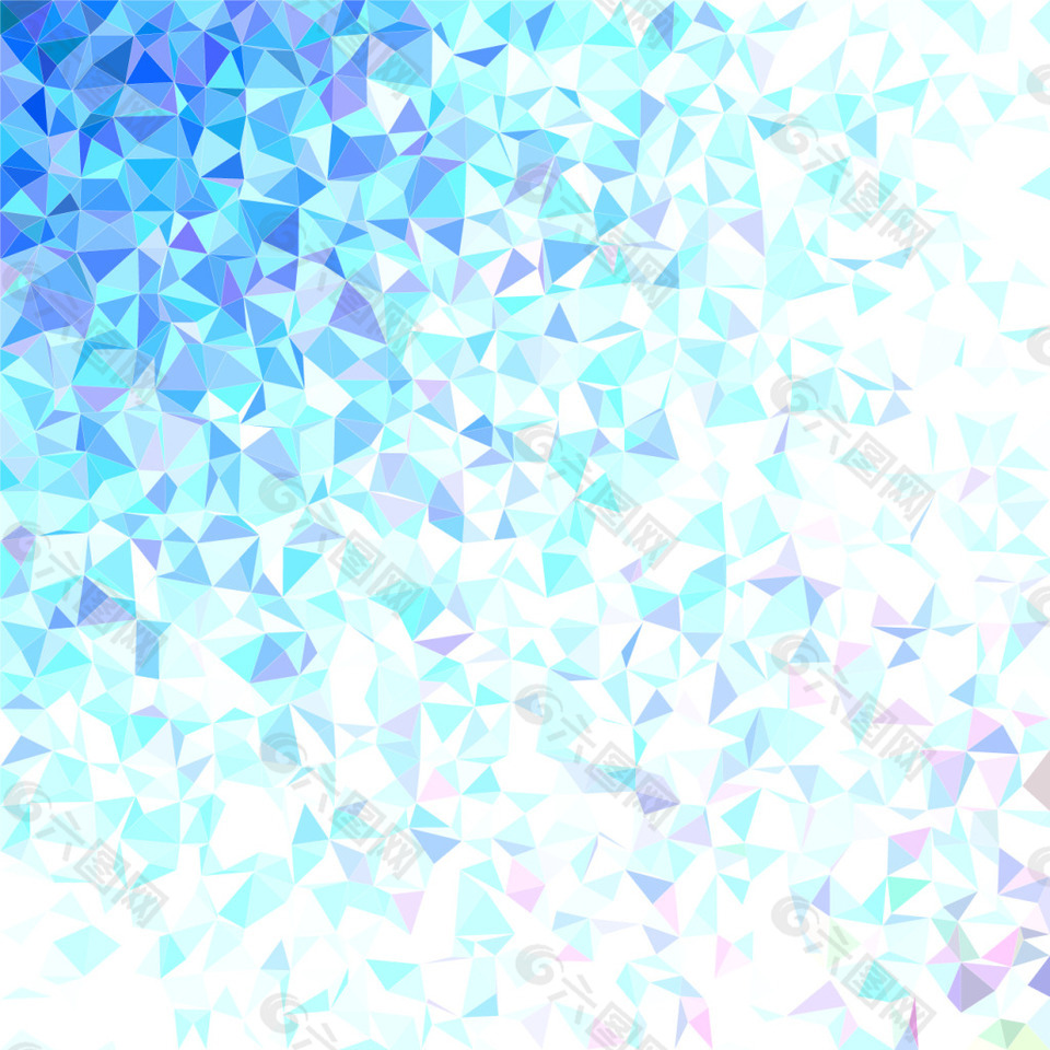 蓝色多边形抽象背景