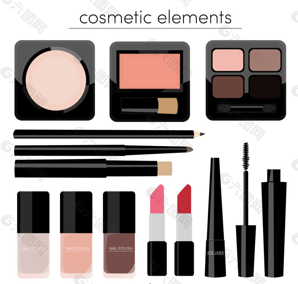 化妆品元素素材
